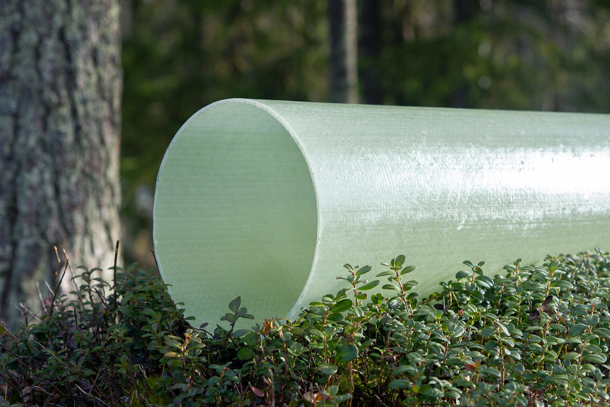 Glassfiber tube in nature